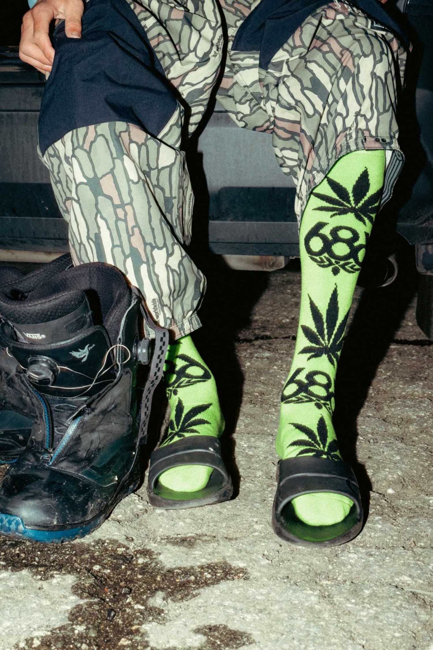 686 Huf Socks -2Pk 2025 (Mens) | Assorted - The Drop Rideshop