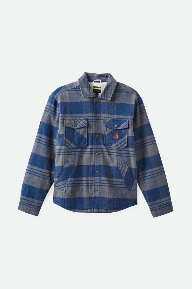 Brixton Brixton Durham Lined Jacket (Mens) | Washed Navy/Beige Plaid