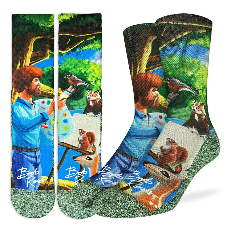 Good Luck Socks Good Luck Sock Bob Ross Painting Socks (Mens) | 8-13