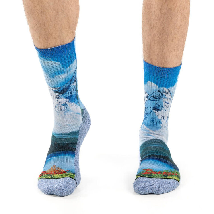 Good Luck Socks Good Luck Sock Bob Ross Mountain & Lake Socks (Mens) | 8-13