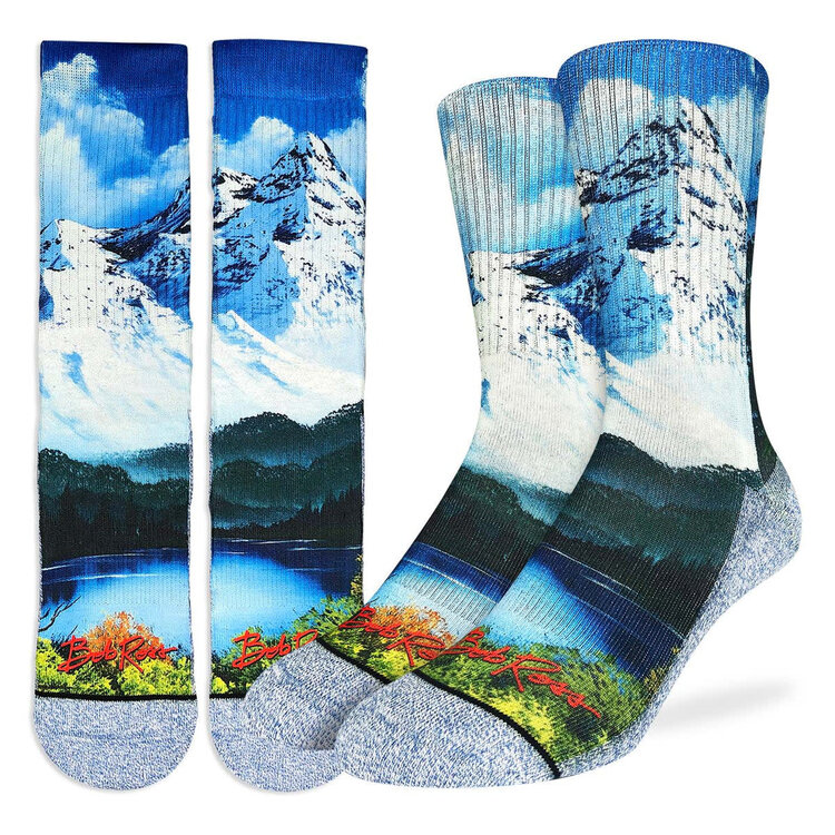 Good Luck Socks Good Luck Sock Bob Ross Mountain & Lake Socks (Mens) | 8-13