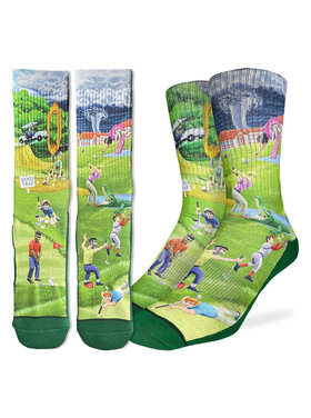 Good Luck Socks Good Luck Sock Crazy Golf Socks (Mens) | 8-13