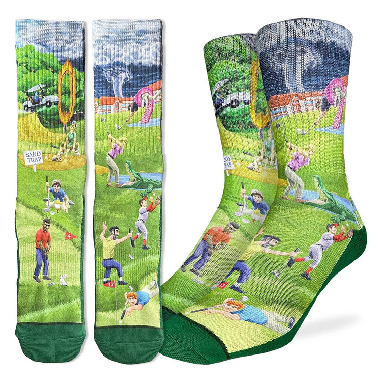 Good Luck Socks Good Luck Sock Crazy Golf Socks (Mens) | 8-13