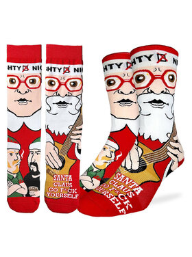 Good Luck Socks Good Luck Sock Trailer Park Boys Santa Go F@%k Yourself Socks (Mens) | 8-13
