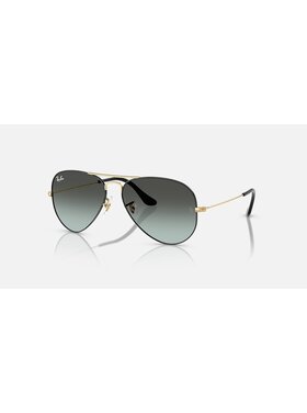 Ray Ban Ray Ban Aviator Large Metal Black On Arista | Blue Vintage/Black