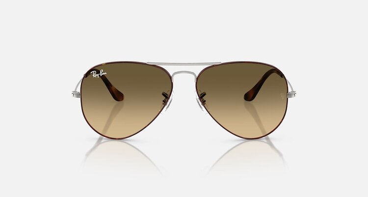 Ray Ban Ray Ban Aviator Large Metal Havana On Gunmetal | Brown Vintage/Black