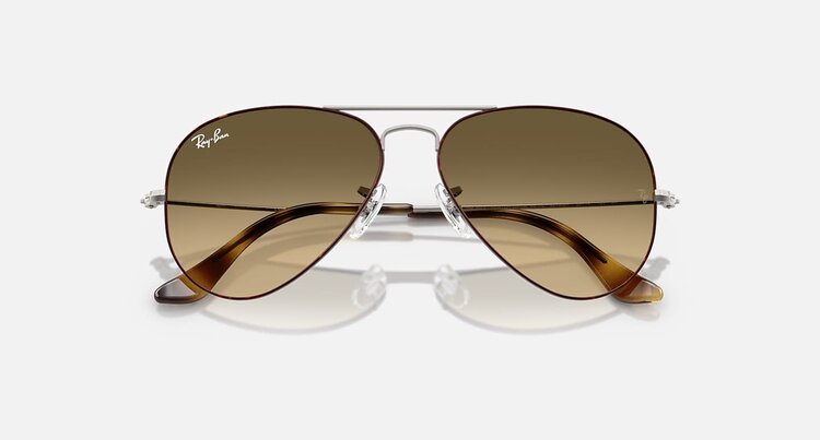 Ray Ban Ray Ban Aviator Large Metal Havana On Gunmetal | Brown Vintage/Black