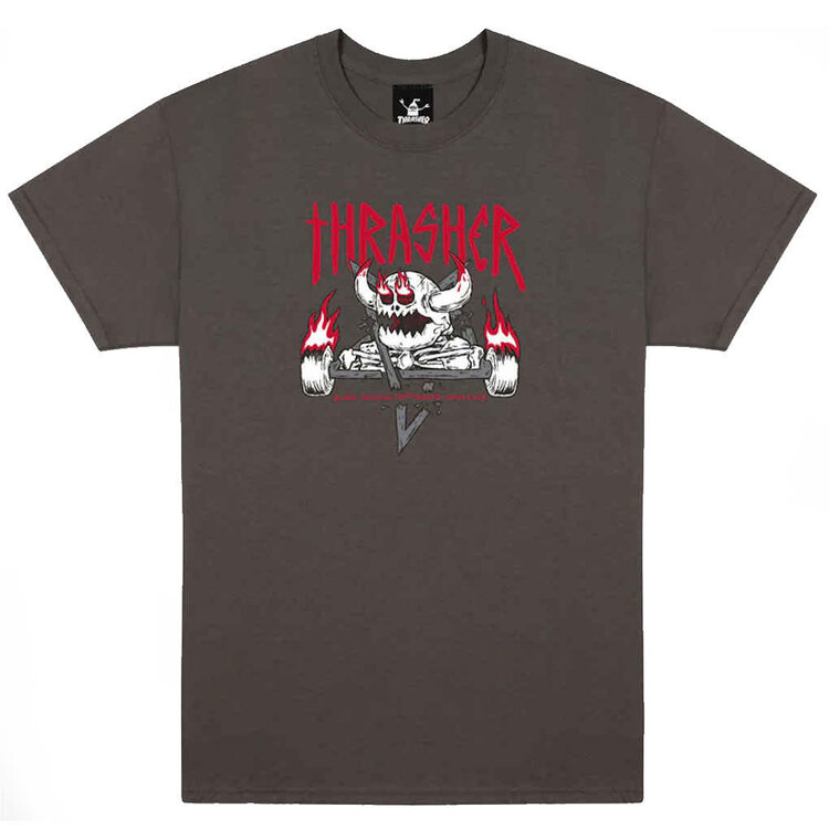 Thrasher Thrasher X Toy Machine Monster-Gram Tee (Mens) | Charcoal