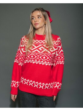Brunette Brunette Fairisle Sweater 2.0 | Red