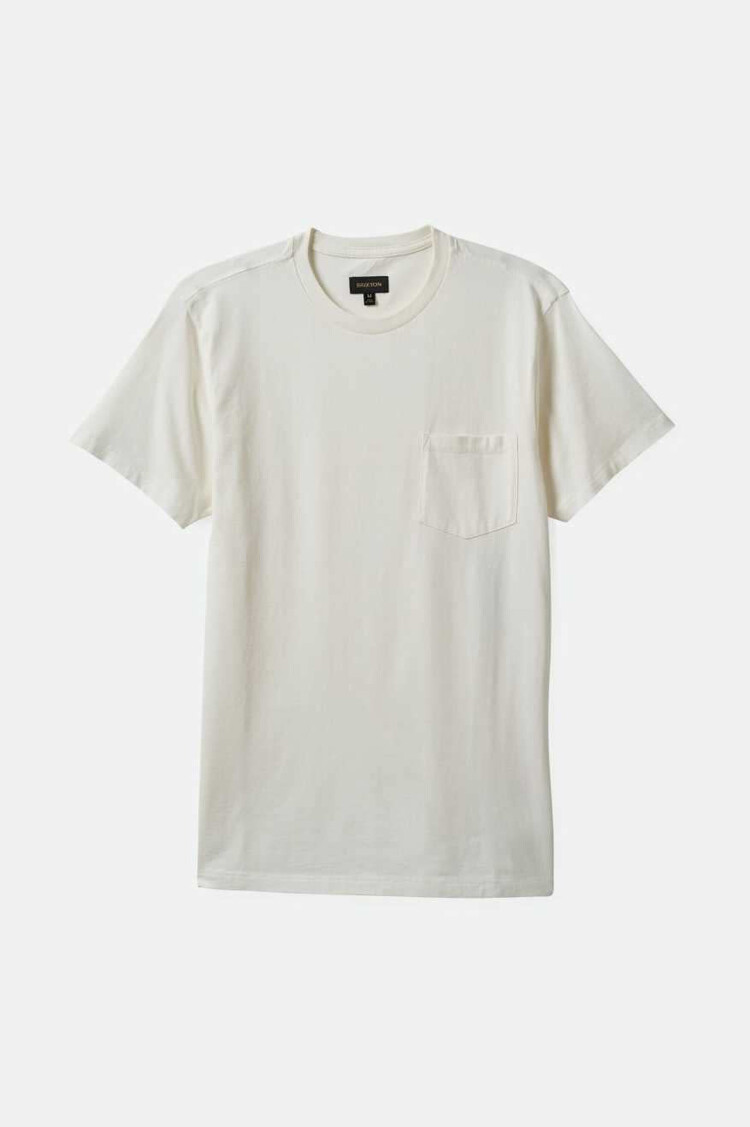 Brixton Brixton Vintage Reserve S/S Pkt Tee (Mens) | Off White Sol Wash