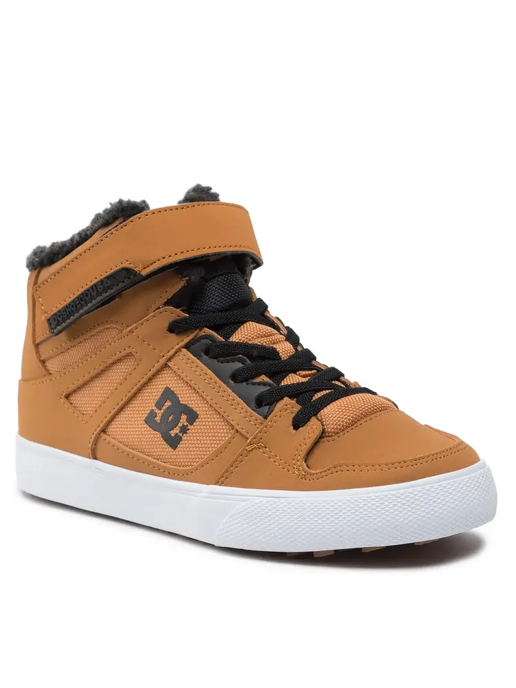 DC Dc Pure High-Top Winterized Ev (Youth) | Brown/Wheat