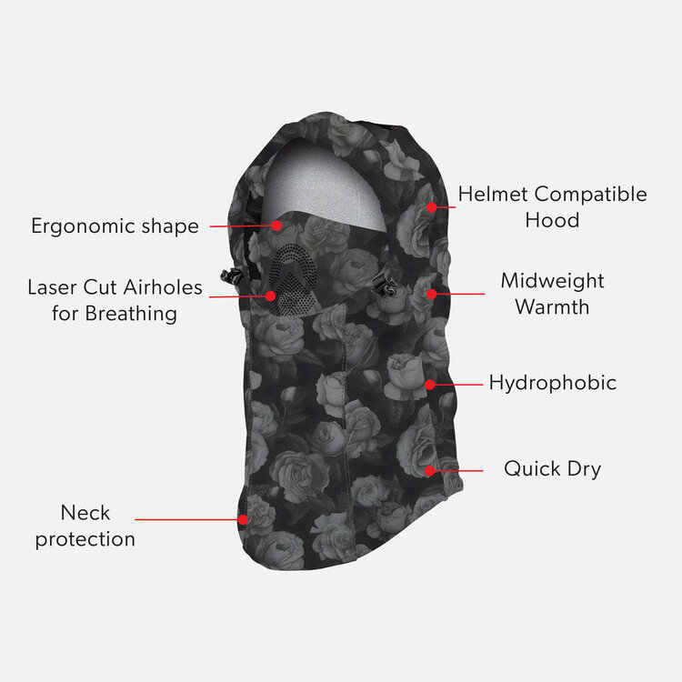 Airhole Airhole Polarfleece Airhood 2026 (Unisex) | Midnight Rose