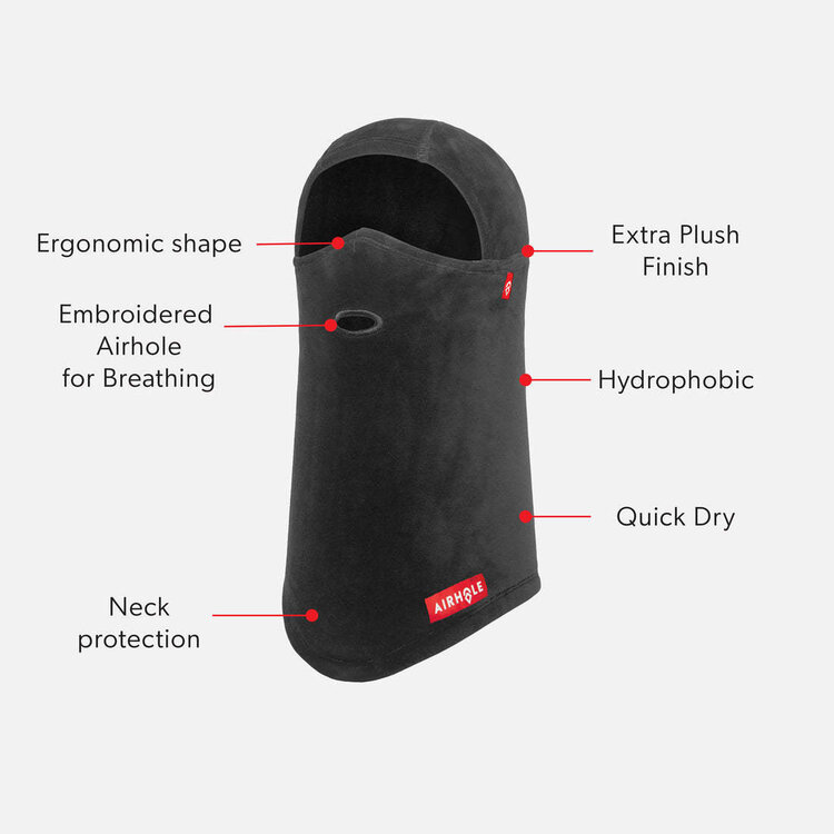 Airhole Airhole Milk Fleece Balaclava Hinge (Youth) 2027 | Black
