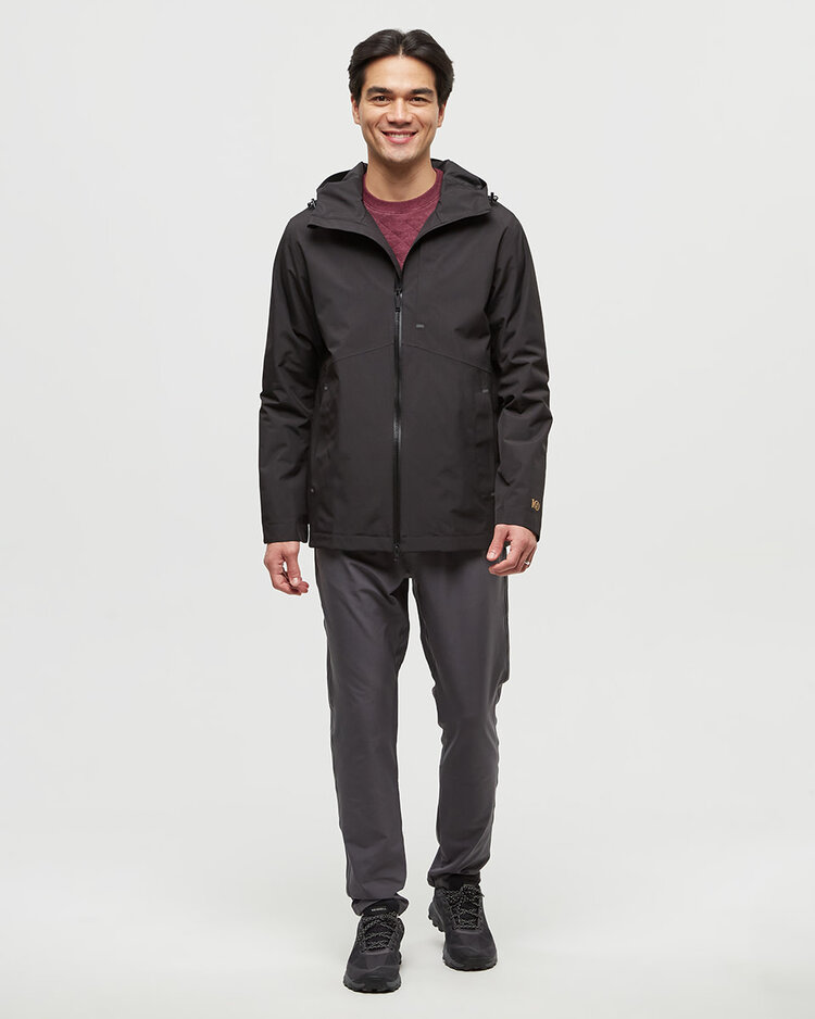 Tentree Tentree Nimbus Rain Jacket (Mens) | Meteorite Black