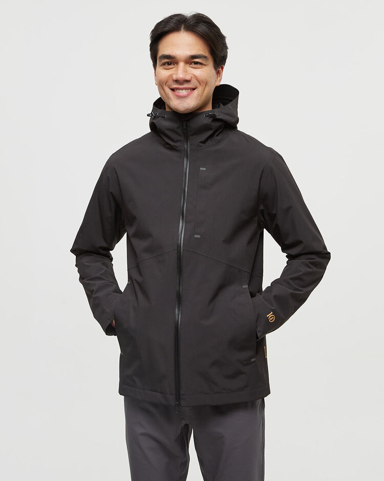 Tentree Tentree Nimbus Rain Jacket (Mens) | Meteorite Black