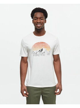 Tentree Tentree Mens Vintage Sunset T-Shirt | Vintage White Heather/Terra