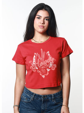 Girl Dangerous Girl Dangerous Howdy Horseshoe Baby Tee | Red