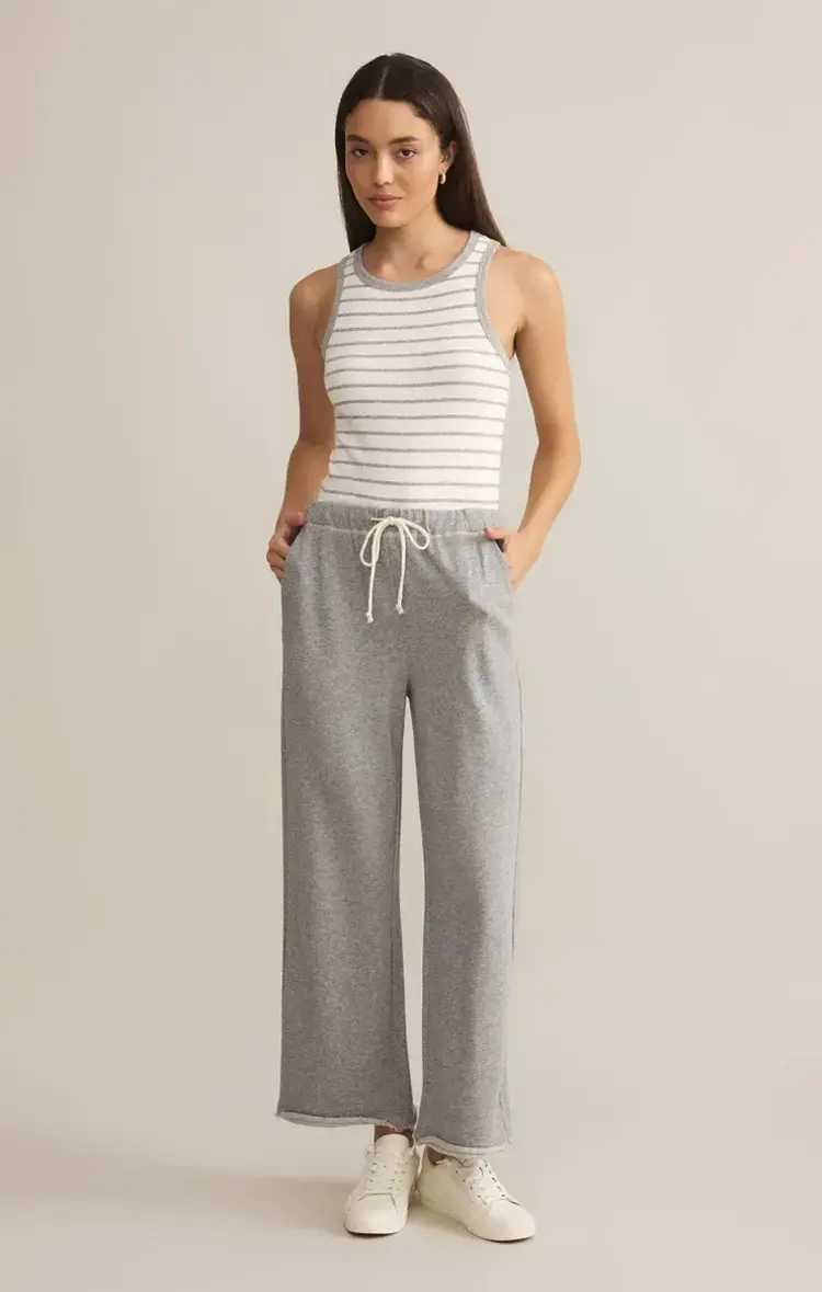 Z Supply Z Supply Hadley Striped Tank | Classic Heather Grey