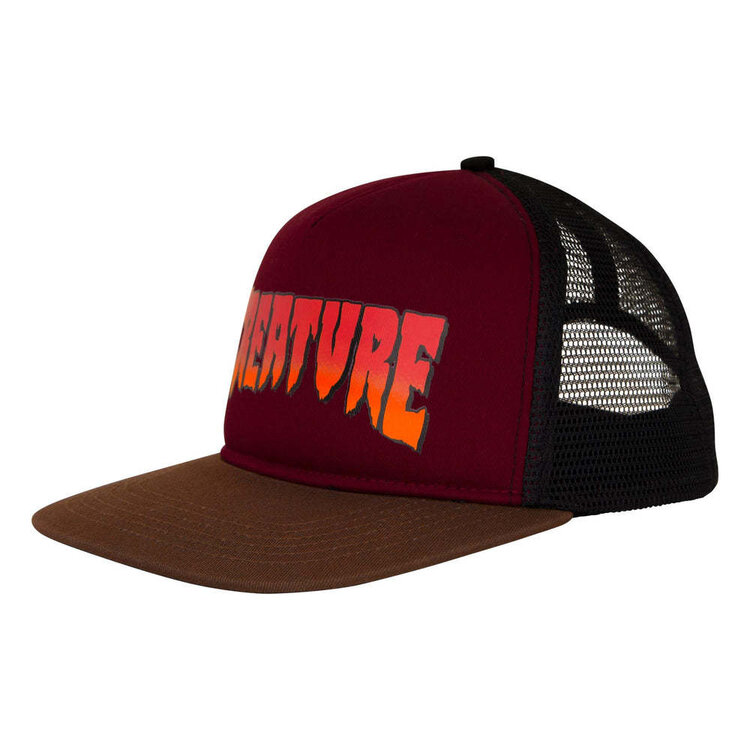 Creature Creature Creature Logo Trucker (Mens) | Burgundy/Grey