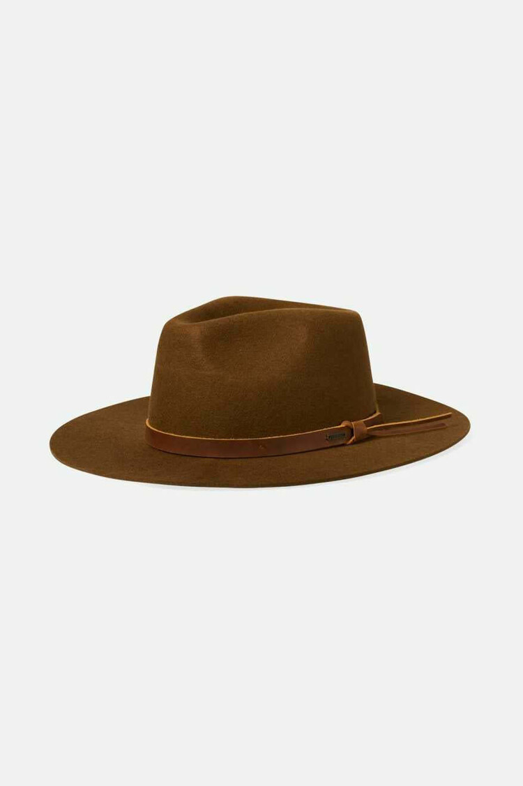 Brixton Brixton Hawkins Wthr Guard Cowboy Hat (Unisex) | Coffee