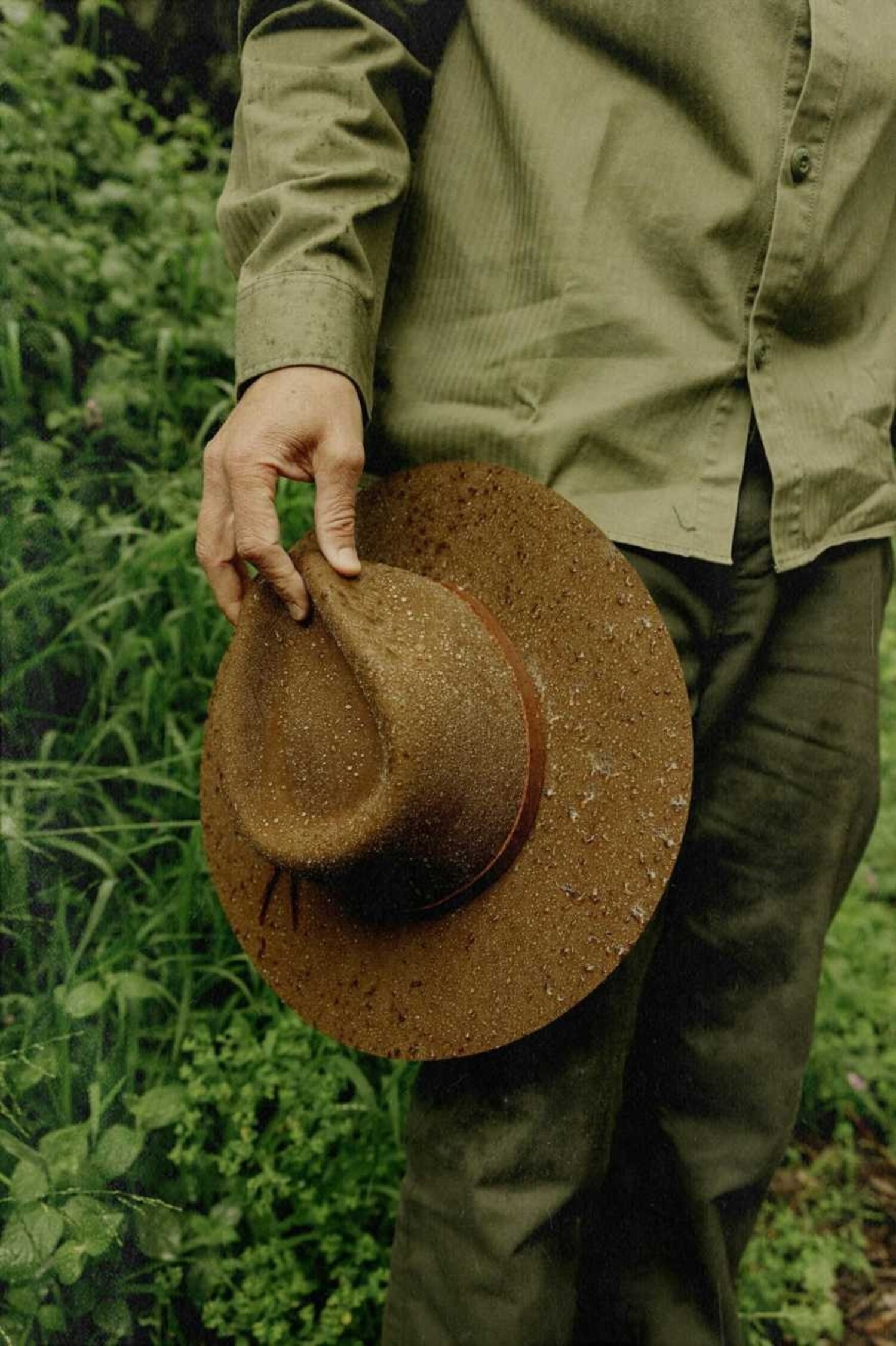 Brixton Packable cowboy hat. Adjustable size .Great for travel. Unisex Brixton Hawkins Wthr Guard Cowboy Hat (Unisex) | Coffee  main image 2