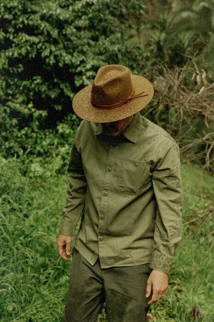 Brixton Brixton Hawkins Wthr Guard Cowboy Hat (Unisex) | Coffee