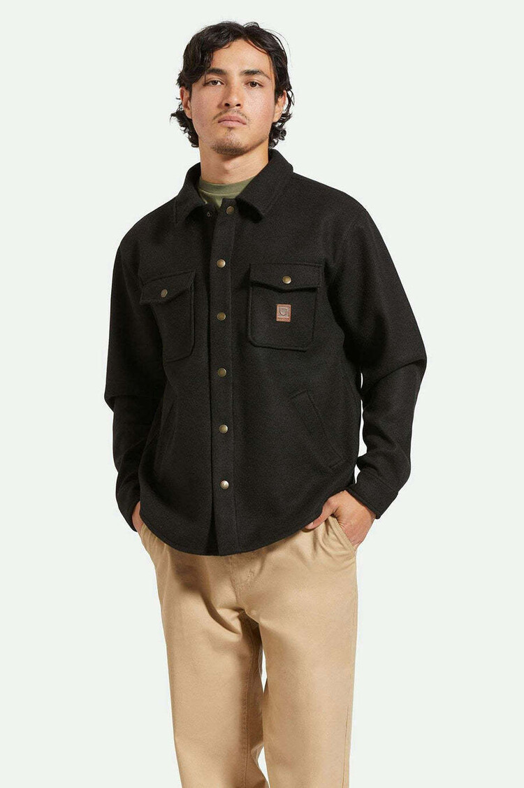 Brixton Brixton Durham Felted Stretch Jacket (Mens) | Black