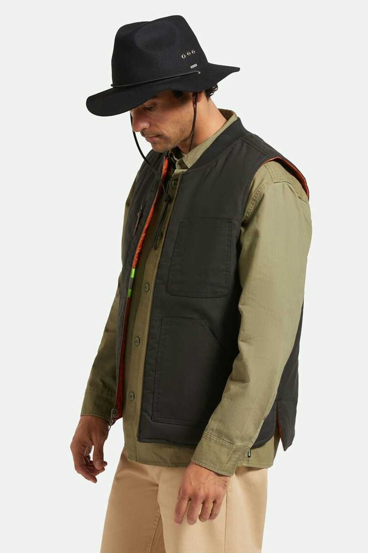 Brixton Brixton Wesley Wthr Guard Packable Fed (Unisex) | Black