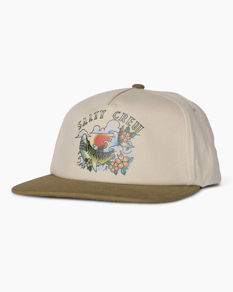 Salty Crew Salty Crew Old School 5 Panel (Mens) | Oyster/Brown