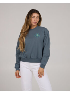 Salty Crew Salty Crew Queen Palm Crew (Womens) | Fin Blue