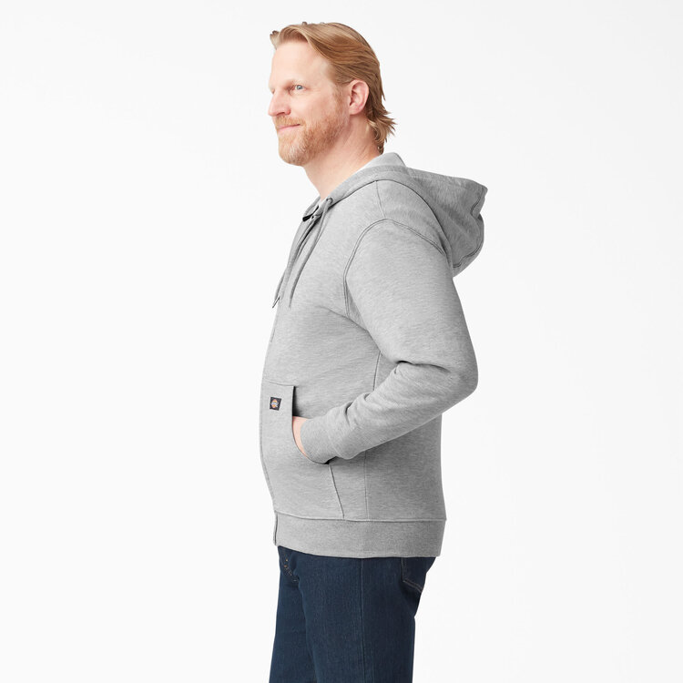 Dickies Dickies Fleece Full Zip Hoodie (Mens) | Heather Gray