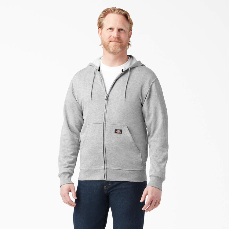 Dickies Dickies Fleece Full Zip Hoodie (Mens) | Heather Gray