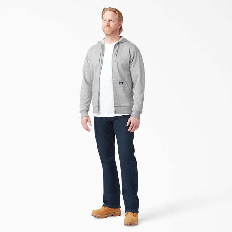 Dickies Dickies Fleece Full Zip Hoodie (Mens) | Heather Gray