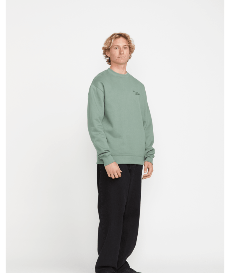 Volcom Volcom Calmstone Crew (Mens) | Light Olive