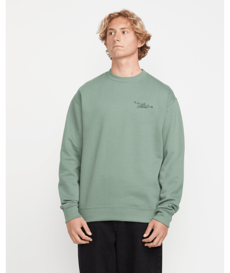 Volcom Volcom Calmstone Crew (Mens) | Light Olive