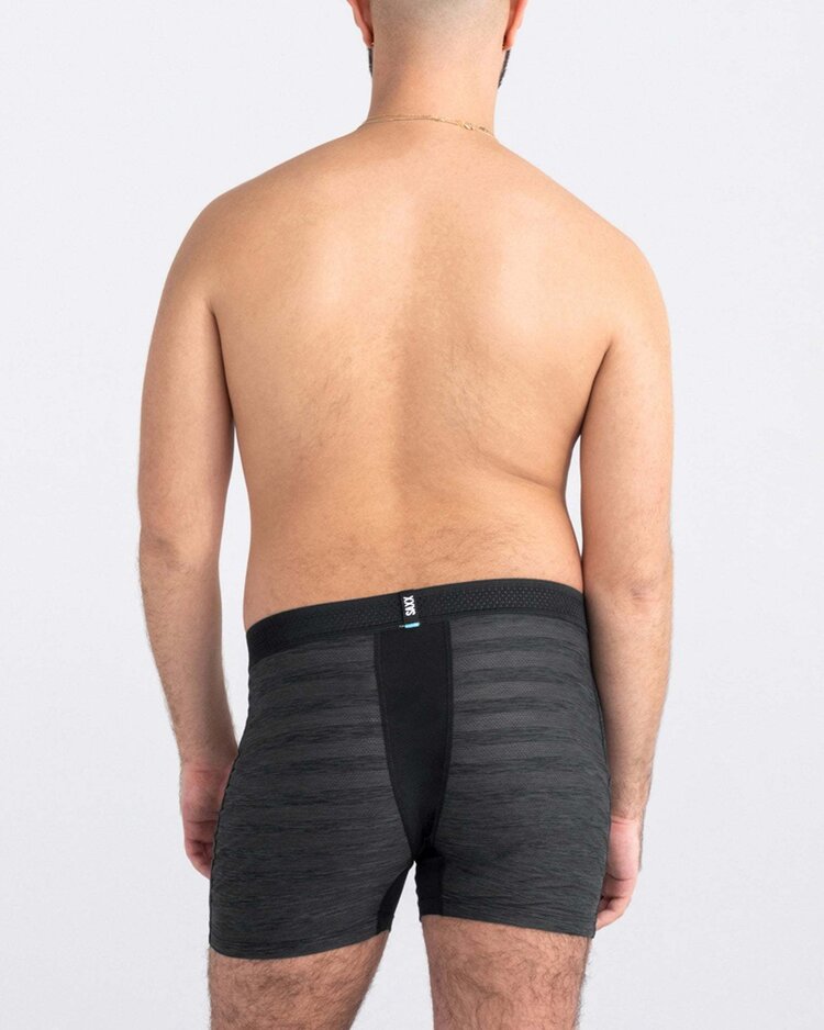 SAXX Saxx Droptemp Cooling Mesh Boxer Brief Fly | Black Heather