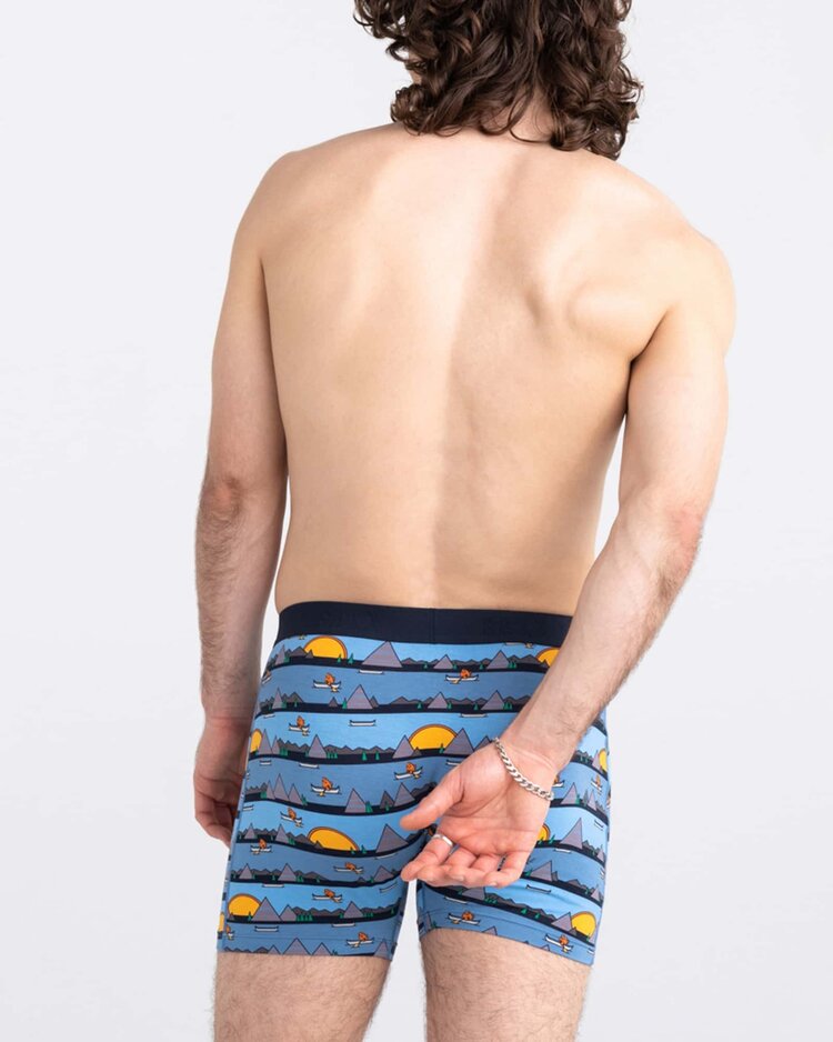 SAXX Saxx Ultra Super Soft Boxer Brief Fly | Lazy River- Blue