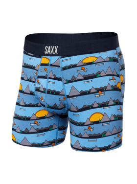 SAXX Saxx Ultra Super Soft Boxer Brief Fly | Lazy River- Blue