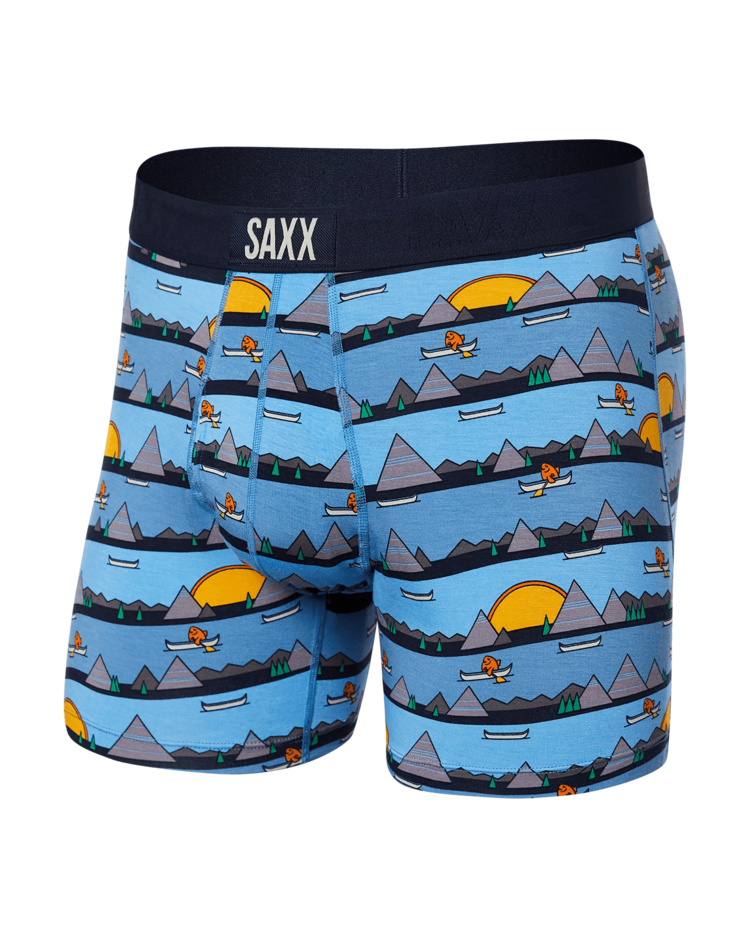 SAXX Saxx Ultra Super Soft Boxer Brief Fly | Lazy River- Blue