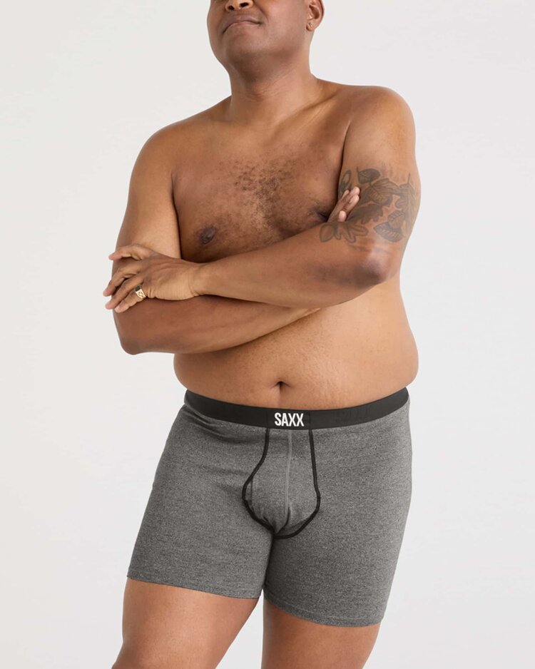 SAXX Saxx Ultra Super Soft Boxer Brief Fly | Salt & Pepper