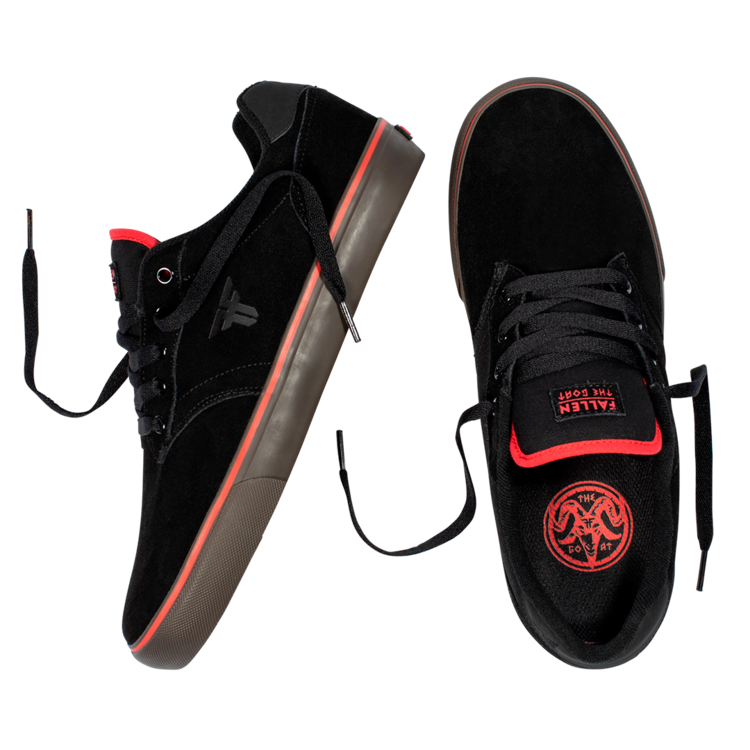 Fallen Fallen The Goat Shoes (Youth) | Black/Red/Gum