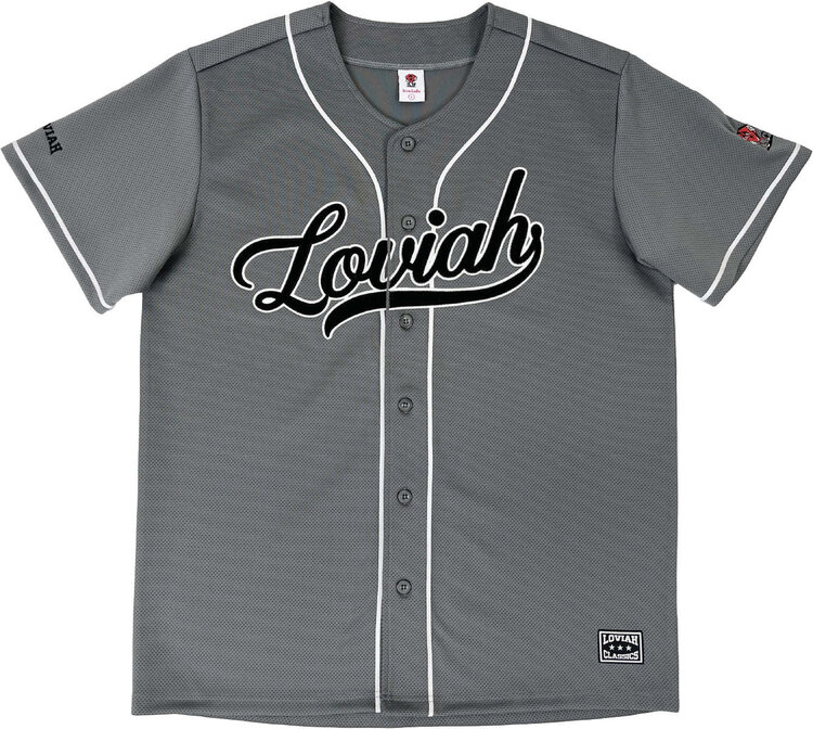 Loviah Loviah Ball Game Baseball Jersey (Mens) | Grey