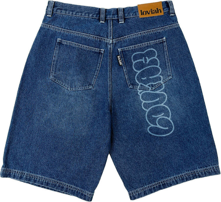 Loviah Loviah Jhorts Denim Shorts (Mens) | Indigo Medium Wash