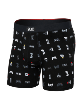 SAXX Saxx Vibe Xtra Soft Comfort Boxer Brief Fly | Gamer-Black