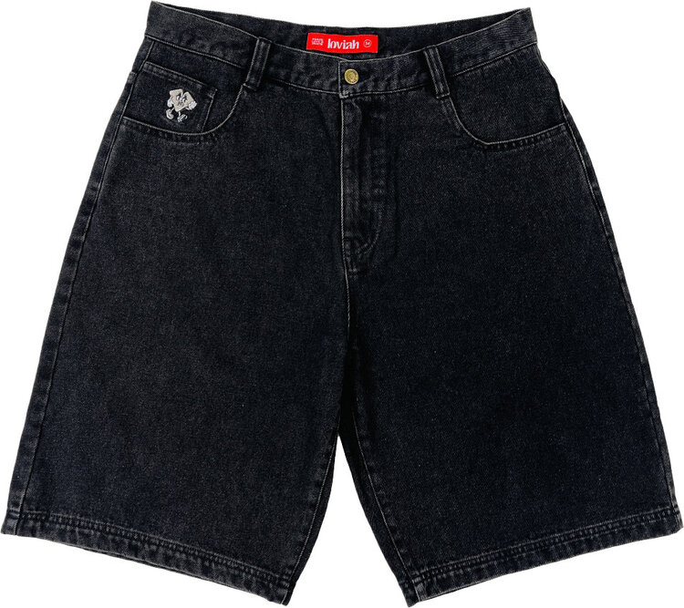 Loviah Loviah Jhorts Denim Shorts (Mens) | Black Denim