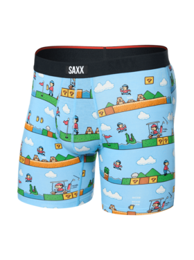 SAXX Saxx Vibe Xtra Soft Comfort Boxer Brief Fly | Out Of Bounds-Blue
