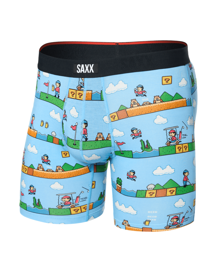 SAXX Saxx Vibe Xtra Soft Comfort Boxer Brief Fly | Out Of Bounds-Blue