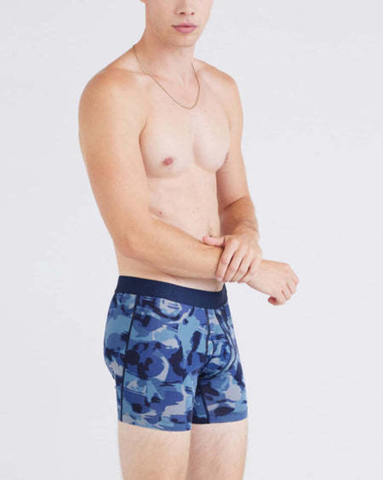 SAXX Saxx Droptemp Cooling Cotton Boxer Brief Fly-2Pk | Daybreak Camo/Black