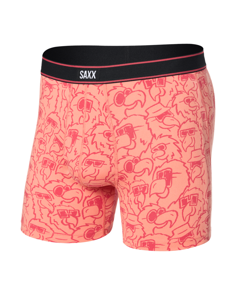 SAXX Saxx Daytripper Comfort Stretch Boxer Brief Fly | Parrot Party-Fusion Coral