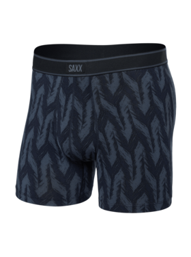 SAXX Saxx Daytripper Comfort Stretch Boxer Brief Fly | Ikat Chevron-Deep Navy
